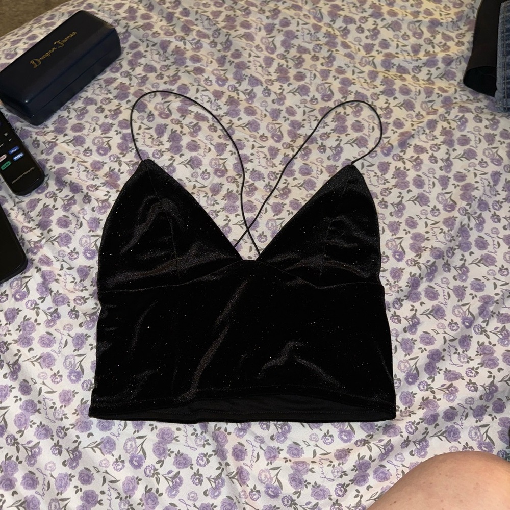 UO velvet sparkly cami